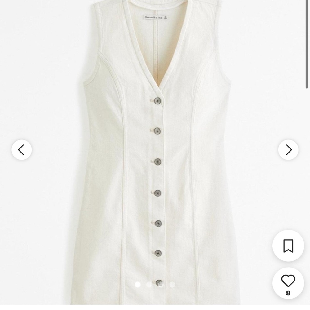 Abercrombie & Fitch Women's Cream Dress